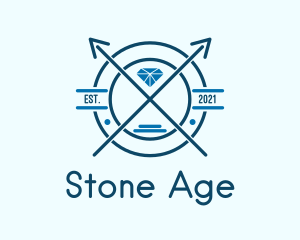 Blue Diamond Emblem logo design