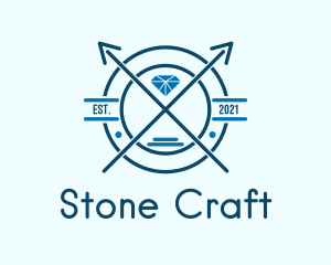 Blue Diamond Emblem logo design