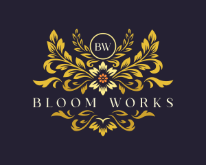 Elegant Floral Bloom logo design