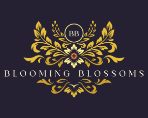 Elegant Floral Bloom logo design