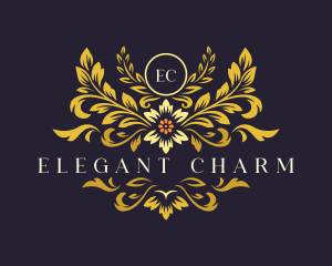 Elegant Floral Bloom logo design