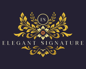 Elegant Floral Bloom logo design