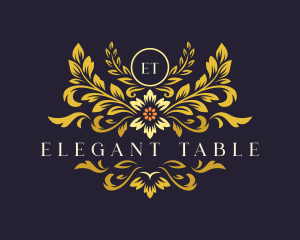 Elegant Floral Bloom logo design