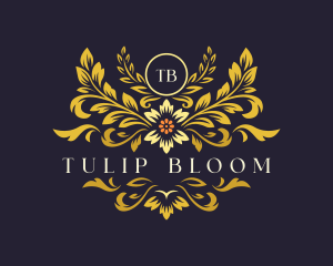 Elegant Floral Bloom logo design