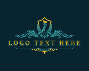 Luxury Torch Shield logo