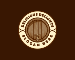 Liquor Brewery Barrel logo