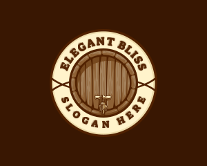 Liquor Brewery Barrel logo