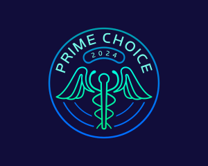 Medical Caduceus Medicine logo design