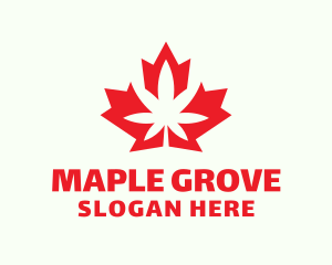 Maple Leaf Cannabis logo design