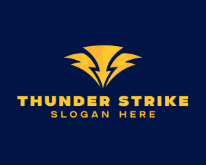 Thunder Electric Bolt  logo design