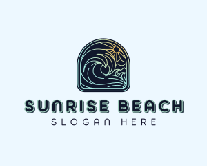 Summer Beach Wave logo design