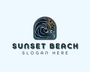 Summer Beach Wave logo design