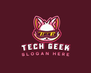 Gaming VR Cat logo design