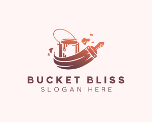 Paint Bucket Construction logo design