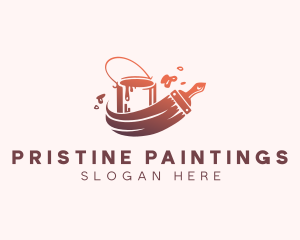 Paint Bucket Construction logo design