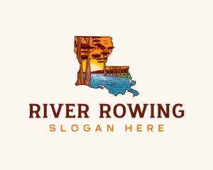 Louisiana Nature River logo design