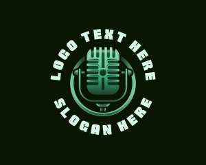 Podcast Media Microphone logo