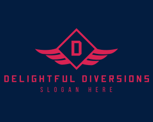 Diamond Wings Airline logo design