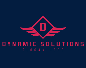 Diamond Wings Airline logo design