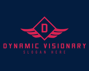 Diamond Wings Airline logo design