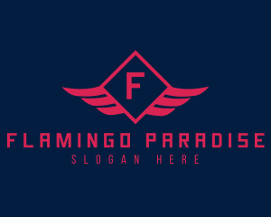 Diamond Wings Airline logo design