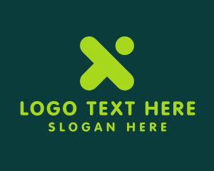 Sci Fi - Tech Letter X Business logo design