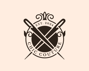 Tailoring Needle Embroidery logo design