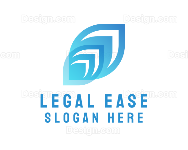 Modern Tech Leaf Logo
