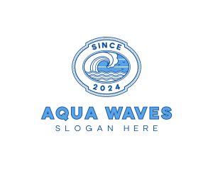 Wave Surfing Resort logo design