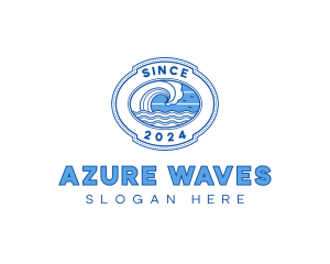 Wave Surfing Resort logo design