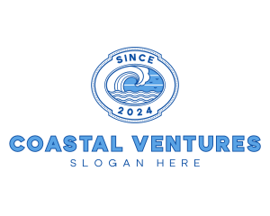 Wave Surfing Resort logo design