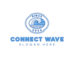 Wave Surfing Resort logo design