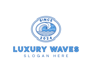 Wave Surfing Resort logo design