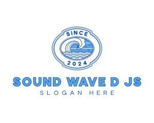 Wave Surfing Resort logo design