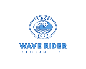 Wave Surfing Resort logo design