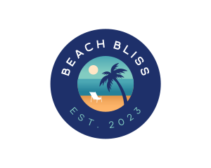 Beach Vacation Resort logo design