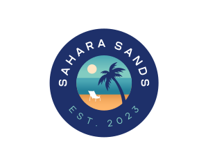 Beach Vacation Resort logo design