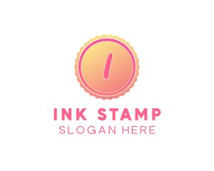 Dainty Gradient Stamp logo