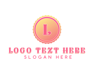 Dainty Gradient Stamp Logo