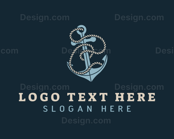 Sailor Anchor Rope Logo