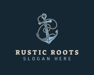 Sailor Anchor Rope logo design