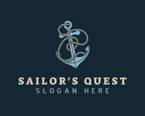 Sailor Anchor Rope logo design