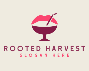 Lip Cocktail Straw Logo