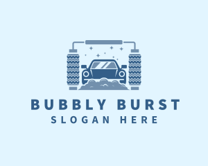 Bubbles Auto Cleaning logo design