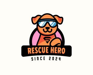 Superhero Pet Dog logo design