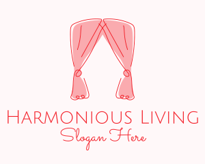 Pink Curtain Drapes logo