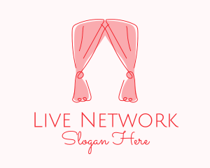 Pink Curtain Drapes logo