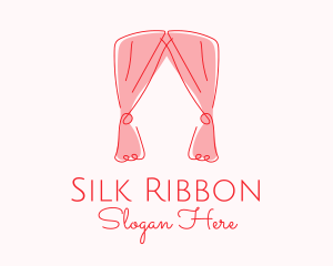 Pink Curtain Drapes logo design