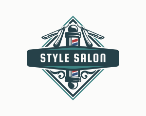 Barber Hairstyling Grooming logo design