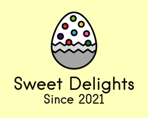 Multicolor Candy Egg logo design